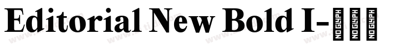 Editorial New Bold I字体转换 Editorial New Bold I字体转换
